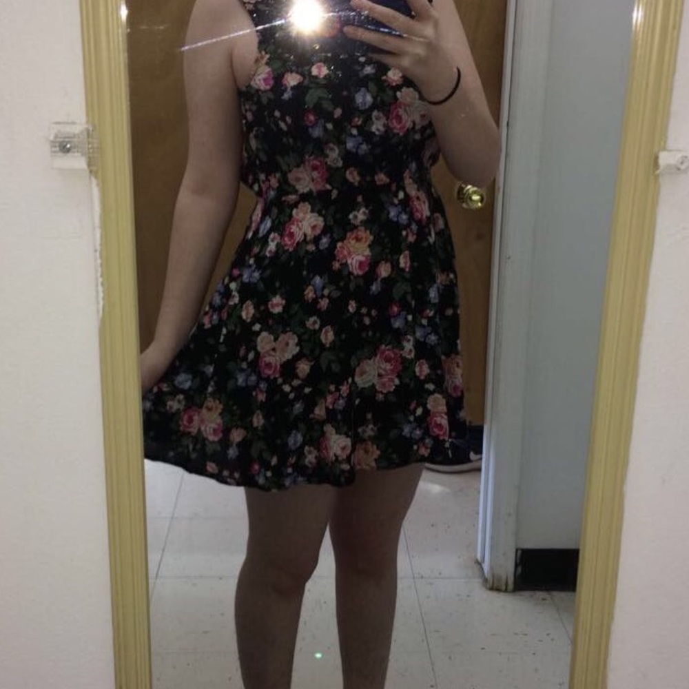 Forever21 Floral Fit & Flare Dress